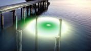 Green/White Mega-Watt Iris Underwater LED Lighting System (40 foot power cord)