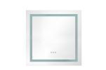 36x 36Inch LED Mirror Bathroom Vanity Mirrors with Lights, Wall Mounted Anti-Fog Memory Large Dimmable Front Light Makeup Mirror