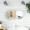 LED Bathroom Mirror 27.6"x11.8" Oval