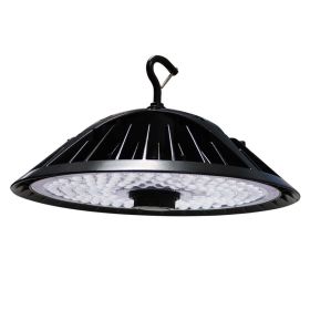 ARCADIA 2nd GEN | LED Round High Bay | 240 Watt | 40800 Lumens | 5000K | 100V-277V | Bubble | Black Housing | IP66 | UL & DLC Listed