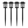 4PCS Solar Garden Lights Outdoor Waterproof Landscape LED Lights Pathway Yard