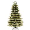 6Feet Hinged Christmas Tree with 350/500 LED Lights Remote Control