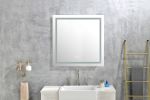 36x 36Inch LED Mirror Bathroom Vanity Mirrors with Lights, Wall Mounted Anti-Fog Memory Large Dimmable Front Light Makeup Mirror