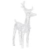 Christmas Reindeers 4 pcs Cold White 160 LEDs Acrylic