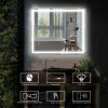 LED Bathroom Vanity Mirror with Light,30*36 inch, Anti Fog, Dimmable,Color Temper 5000K,Backlit + Front Lit,Both Vertical and Horizontal Wall Mounted