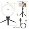 9" Dimmable LED Ring Light w/ Tripod Phone Selfie Camera Studio Photo Video Makeup Lamp