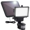 Garden Solar Powered LED Spotlight with Sensor Black