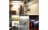 SEARMOR Microwave Human Body Sensor Light Indoor, USB Powered, ON/Off/AUTO,3000K-6000K, Led Light Bar for Kitchen, Cupboard, Shelf, Closet (16-51-3000