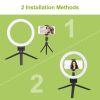 9" Dimmable LED Ring Light w/ Tripod Phone Selfie Camera Studio Photo Video Makeup Lamp