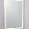 32 inch LED Lighted Bathroom Wall Mounted Mirror with High Lumen+Anti-Fog Separately Control+Dimmer Function