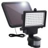 Garden Solar Powered LED Spotlight with Sensor Black