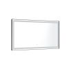 72 in. W x 36 in. H LED Single Bathroom Vanity Mirror in Polished Crystal Bathroom Vanity LED Mirror with 3 Color Lights Mirror for Bathroom Wall Smar