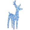 Christmas Reindeers 4 pcs Blue 160 LEDs Acrylic