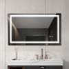 40"*24" LED Lighted Bathroom Wall Mounted Mirror with High Lumen Anti-Fog Separately Control Dimmer Function--DK