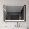 36‚Äú*28‚Äù LED Lighted Bathroom Wall Mounted Mirror with High Lumen+Anti-Fog Separately Control+Dimmer Function--DK