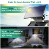 Solar Powered Wall Lights Motion Sensor Outdoor Lamps with Separate Solar Panel 3 Modes 468Pcs Beads