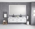 72 in. W x 36 in. H Frameless LED Single Bathroom Vanity Mirror in Polished Crystal Bathroom Vanity LED Mirror with 3 Color Lights Mirror for Bathroom