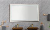 (ONLY FOR PICKUP) 60in. W x 36 in. H Super Bright Led Bathroom Mirror with Lights;  Metal Frame Mirror Wall Mounted Lighted Vanity Mirrors for Wall;