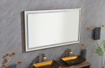 (ONLY FOR PICKUP) 72in. W x 36 in. H Super Bright Led Bathroom Mirror with Lights;  Metal Frame Mirror Wall Mounted Lighted Vanity Mirrors for Wall;