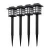 4PCS Solar Garden Lights Outdoor Waterproof Landscape LED Lights Pathway Yard