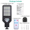 Solar Wall Light Outdoor 72 LED Beads PIR Motion Sensor Remote Control Wireless Lamps IP45 Waterproof Lighting for Garage Front Door Garden Pathway