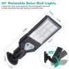 Solar Wall Light Outdoor 72 LED Beads PIR Motion Sensor Remote Control Wireless Lamps IP45 Waterproof Lighting for Garage Front Door Garden Pathway