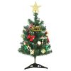 Mini Artificial Pre-lit Christmas Tree with 30 LEDs Green 23.6"