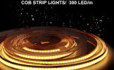 SEARMOR LED Motion COB Light Strip Without Spot Night Strip Lamp Set 3000K (Warm Light 3000K)