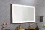 (ONLY FOR PICKUP) 72in. W x 36 in. H Super Bright Led Bathroom Mirror with Lights;  Metal Frame Mirror Wall Mounted Lighted Vanity Mirrors for Wall;