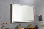 (ONLY FOR PICKUP) 72in. W x 36 in. H Super Bright Led Bathroom Mirror with Lights;  Metal Frame Mirror Wall Mounted Lighted Vanity Mirrors for Wall;