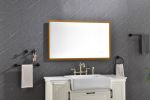 42x 24 Inch LED Mirror Bathroom Vanity Mirror with Back Light;  Wall Mount Anti-Fog Memory Large Adjustable Vanity Mirror