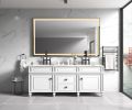 (ONLY FOR PICKUP) 60in. W x 48 in. H Super Bright Led Bathroom Mirror with Lights;  Metal Frame Mirror Wall Mounted Lighted Vanity Mirrors for Wall;