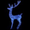 XXL Acrylic Christmas Reindeers 250 LED 2 pcs 70.9" Blue