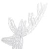 XXL Acrylic Christmas Reindeers 250 LED 2 pcs 70.9" Cold white