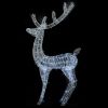 XXL Acrylic Christmas Reindeers 250 LED 2 pcs 70.9" Cold white