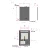 20" W x 28" H Modern Wall Mounted LED Backlit Anti-Fog Rectangular Bathroom Mirror with US standard plug, Temperature Adjustable and Memory Function T