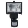 Garden Solar Powered LED Spotlight with Sensor Black