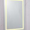 32 inch LED Lighted Bathroom Wall Mounted Mirror with High Lumen+Anti-Fog Separately Control+Dimmer Function