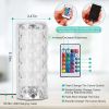 Crystal Diamond Rose Table Lamp Dimmable Remote Touch Control Night Light