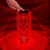 Crystal Diamond Rose Table Lamp Dimmable Remote Touch Control Night Light