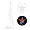 Battery 6ft LED Light Show Tree Cool RGBY 5pcs