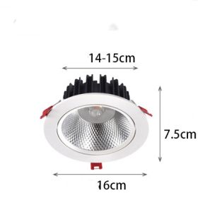 Household Wall Washing Lamp COB Spotlight Led Sky Lamp Angle Adjustable (Option: 30w-3000K)