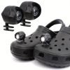 2pcs LED Rechargeable Headlights For Crocs, Waterproof And Long-Lasting ABS Light For Outdoor Camping For Kids & Adults