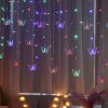 1pc LED Butterfly Curtain Fairy Lights USB Plug Firefly Twinkle String Lights; Christmas Lights Outdoor Waterproof String Lights With 10 Drops; Indoor