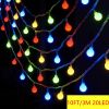 1pc Circular String Lights; Battery Powered; 20ft 40 LEDs; Twinkle Lights With Indoor/Outdoor Waterproof Ball-shape String Lights For Bedroom