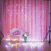 1pc; Window String Lights; Christmas Decoration 100/200/300 LED Remote Control USB Wedding Garland Curtain Lamp 3M/9.8Ft Fairy Lights