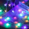 1pc Star String Lights; 3m/10ft; 6m/20ft; EFFE LED Fairy Twinkle Lantern Lights With 20 Stars 2 Flashing Modes; Battery Powered Indoor & Outdoor Decor