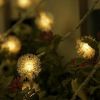 10/20/40 Christmas LEDs Snow Pompon Fairy Dandelion String Lights For Party