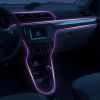 2M Automobile Atmosphere Lamp USB Dark-blue Car Interior Light Strip; LED Car Lights Interior For Dashboard Decorations