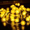 10/20/40 Christmas LEDs Snow Pompon Fairy Dandelion String Lights For Party